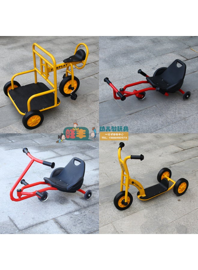 Kindergarten Children's Bicycle Van Stroller Tricycle Scooter Pedal Bicycle - Image 2