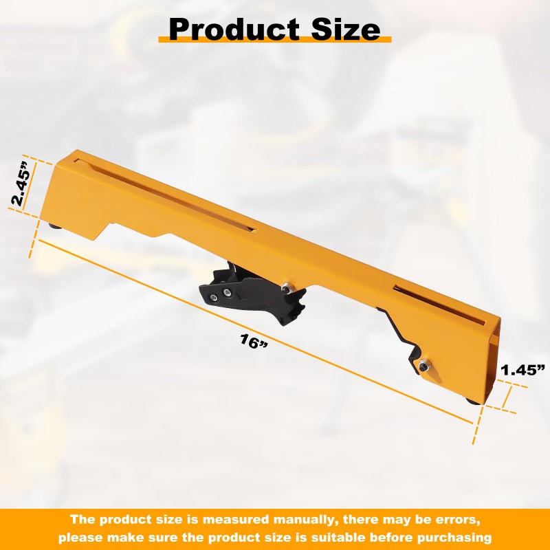 Qopaw 2 Pack Miter Saw Mounting Brackets, Large Heavy Duty Miter Saw Compatible with DWX723, DWX724, DWX725, DWX725B and DW723 Stands Yellow - Image 2