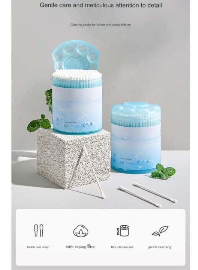 Be a better mom Baby Cotton Swabs Fragrance and Chlorine Free Kids Safety Swabs 100% Biodegradable Gentle Baby Swabs, Double Tipped Cotton Buds with Paper Stick - Image 5