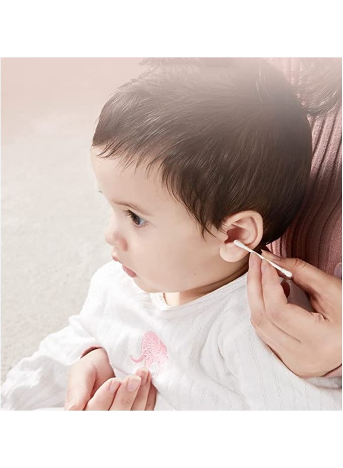 Be a better mom Baby Cotton Swabs Fragrance and Chlorine Free Kids Safety Swabs 100% Biodegradable Gentle Baby Swabs, Double Tipped Cotton Buds with Paper Stick - Image 4