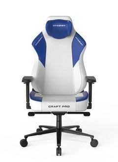 DXRacer Craft Pro Gaming Chair, Extra Wide And Thick Seat Cushion, Adjustable Armrests, Anti-Pinch Hand Protective Cover, Memory Foam Headrest - White & Blue - pzsku/Z68898A00F17A05A8457AZ/45/_/1675946516/bd84c9a2-6a10-417d-ab96-b99749f6a983