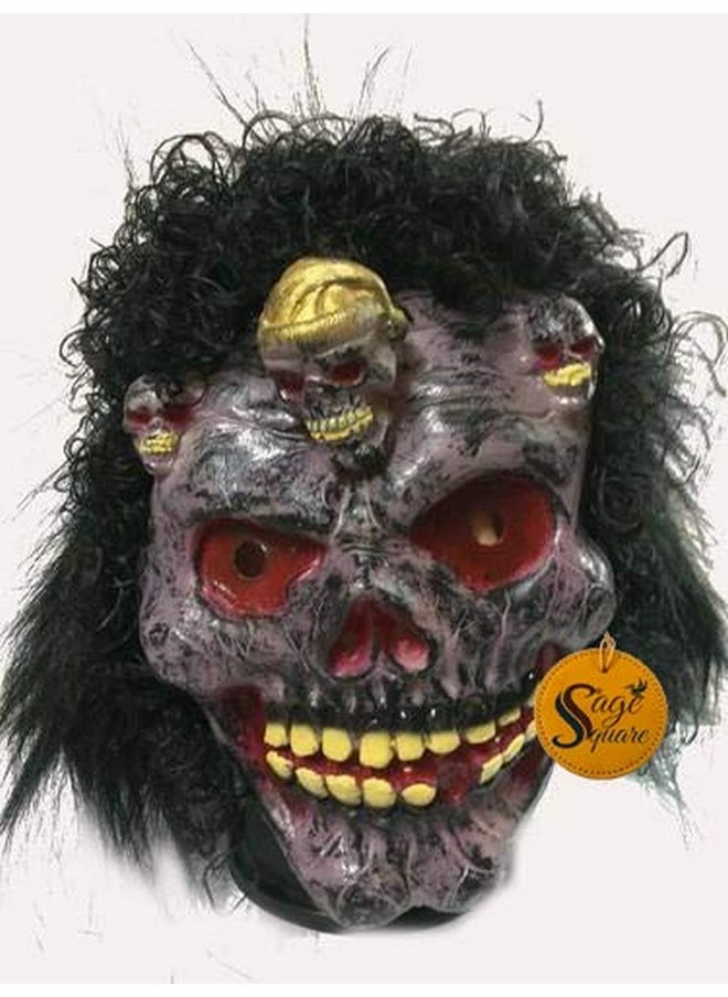 Sage Square Sage Square Rubber Latex Funny Scary Horror Full Face Mask for Costume Prank Party Halloween Holi Function Drama (Random) (Pack of 2)  - Image 5