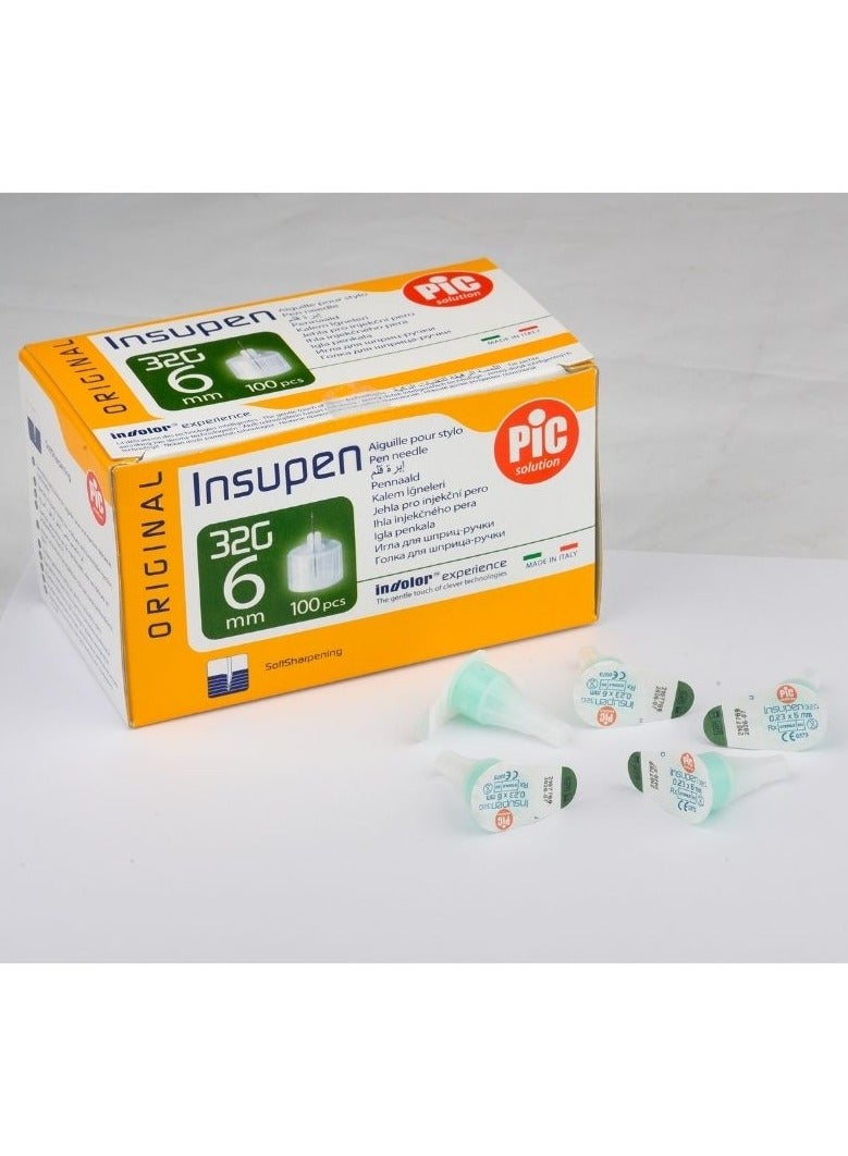 بيك سولوشن إبر قلم إنسولين انسيبسن من بي اي سي سولوشن 32 جم*6مم  عبوة 100 وحدة. - Image 3