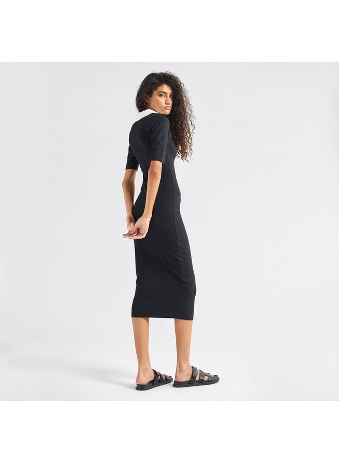 Splash FAV Ribbed Polo Dress  - Image 3