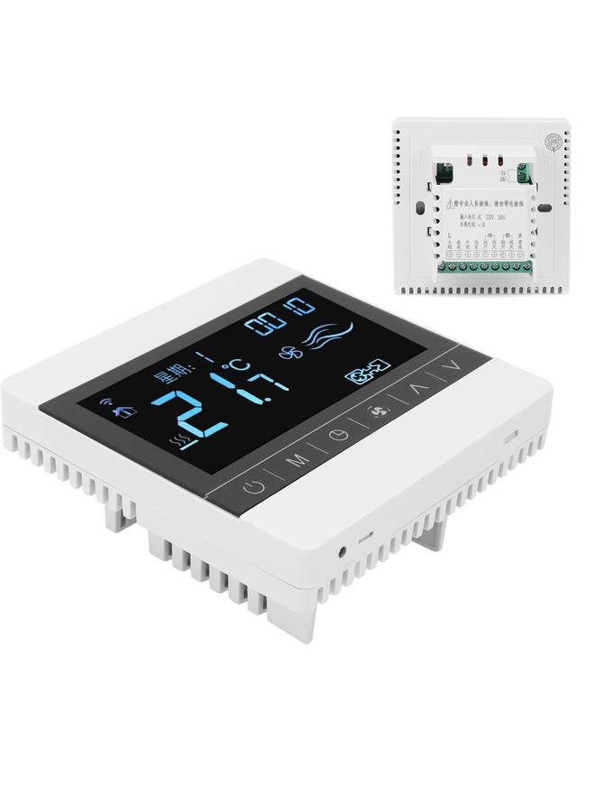 Loquat Thermostat LCD Fan Coil Air Conditioner Panel Switch Household Smart Temperature Controller AC 220V - Image 3