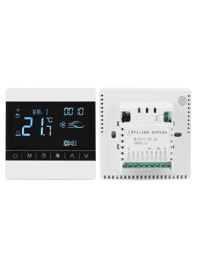 Loquat Thermostat LCD Fan Coil Air Conditioner Panel Switch Household Smart Temperature Controller AC 220V - Image 5
