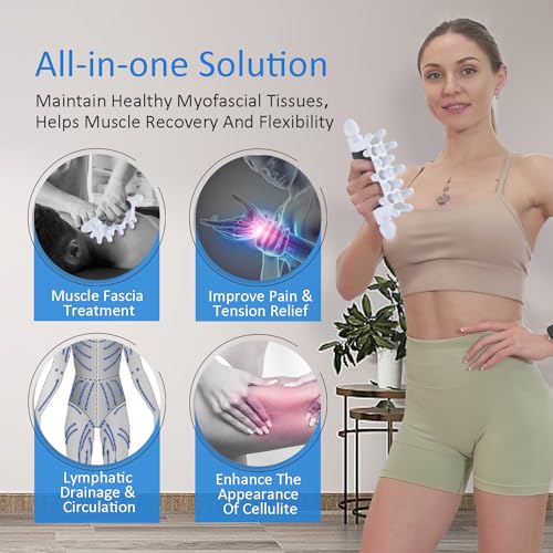 STRICT أداة تدليك الفاسيّا أداة تفريغ الفاسيّا أدوات لمكافحة السيلوليت تهدئة البشرة تصريف اللمف نقاط الزناد الأنسجة العميقة الرقبة، الكتف، أسفل الظهر، العضلات القطنية، الفخذين، المؤخرة والجسم بالكامل (أسود) - Image 3