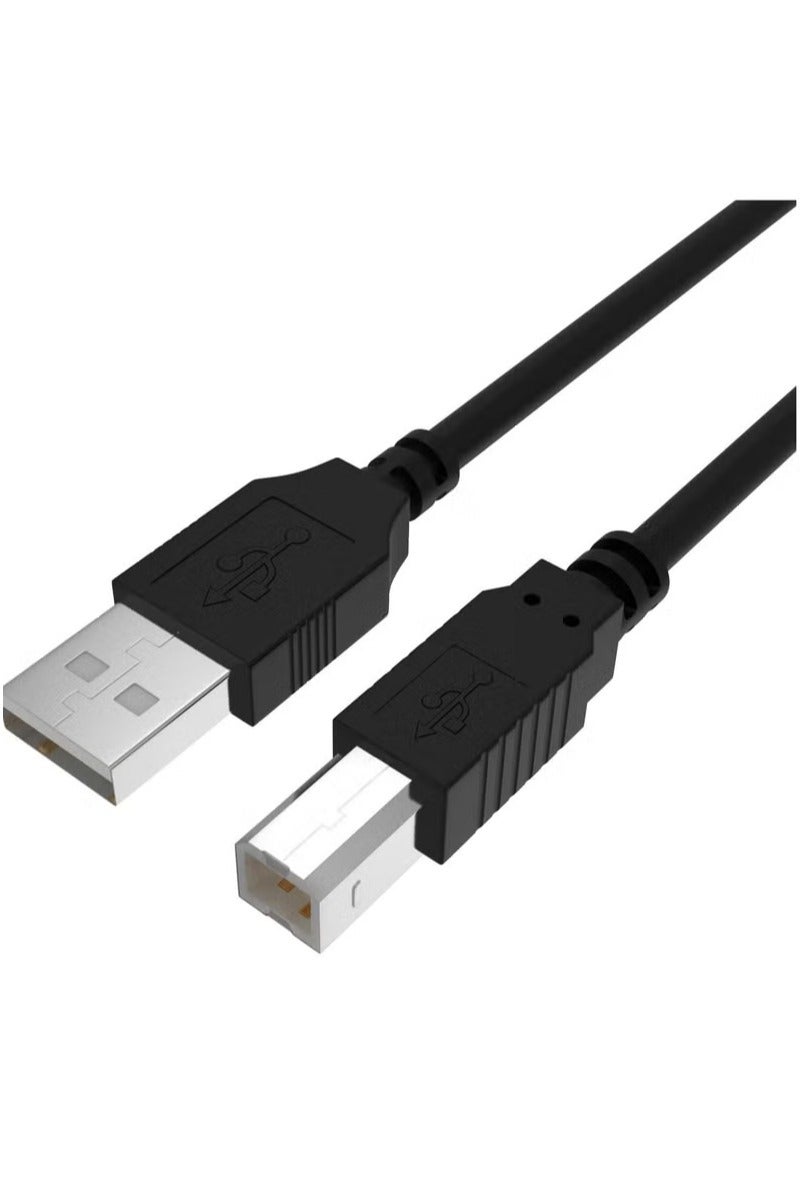 UMIXPRO USB Printer Cable Cord to Computer Compatible with HP OfficeJet Pro 9025 9015 8740 8210 8020 8025 8035 7740 7110 6230 5740 5255 4650 4630 3830 250 200 Canon Dell Epson Lexmark Xerox  Samsung 5ft - Image 1