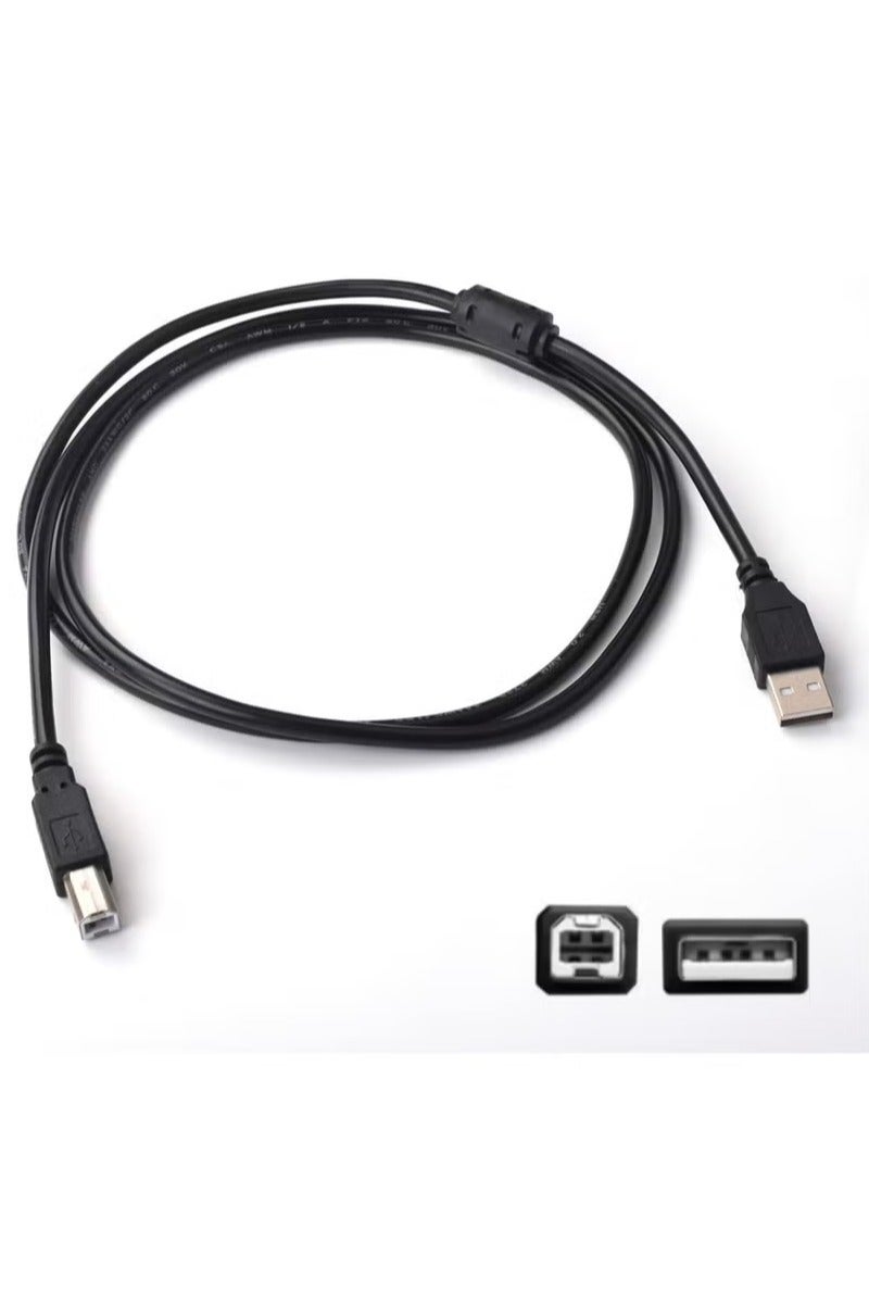 UMIXPRO USB Printer Cable Cord to Computer Compatible with HP OfficeJet Pro 9025 9015 8740 8210 8020 8025 8035 7740 7110 6230 5740 5255 4650 4630 3830 250 200 Canon Dell Epson Lexmark Xerox  Samsung 5ft - Image 2