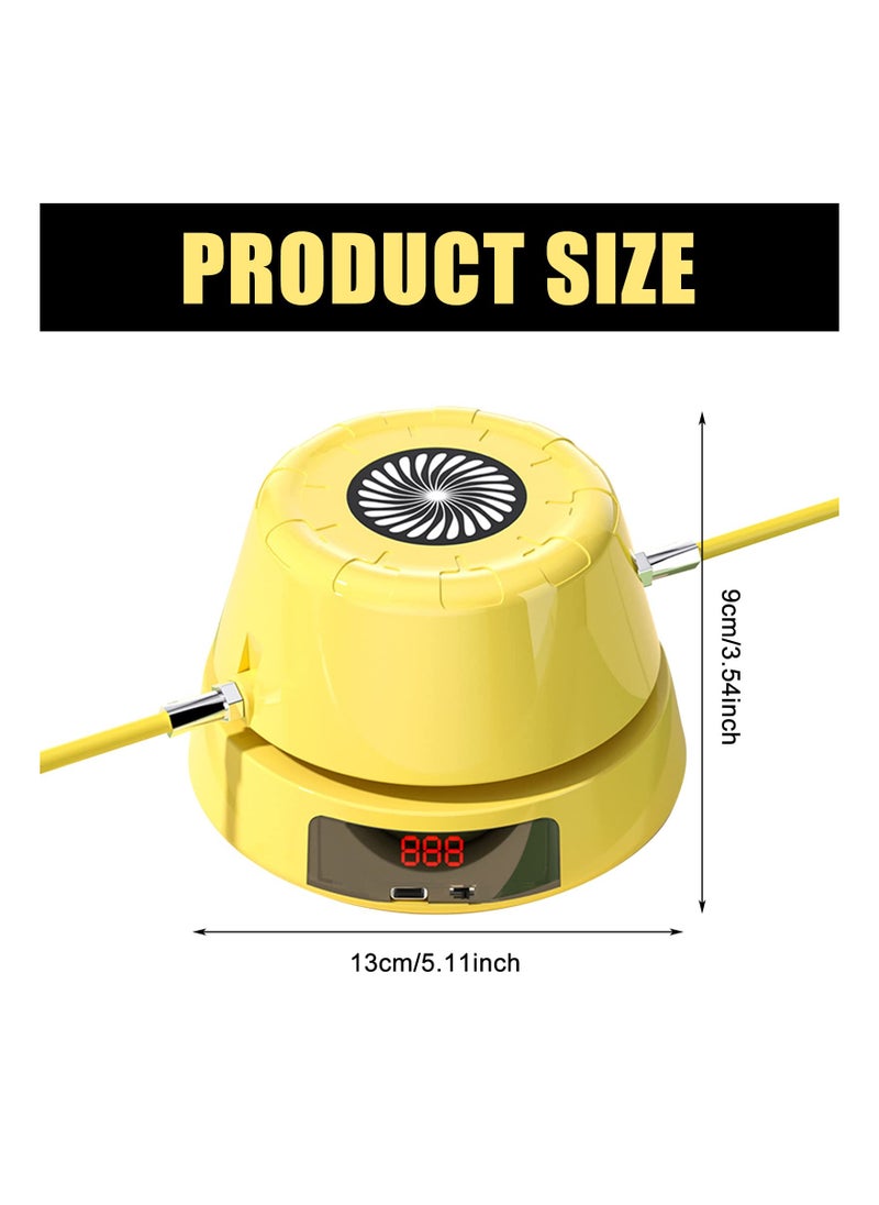 SYOSI - Intelligent Jump Rope Machine, Automatic Electric Rope Skipping Machine Multiplayer Jumping Rope with LED Display Adjustable Jump Rope with Counter Training Counting Rope Machine for Gym Party Home - Image 1
