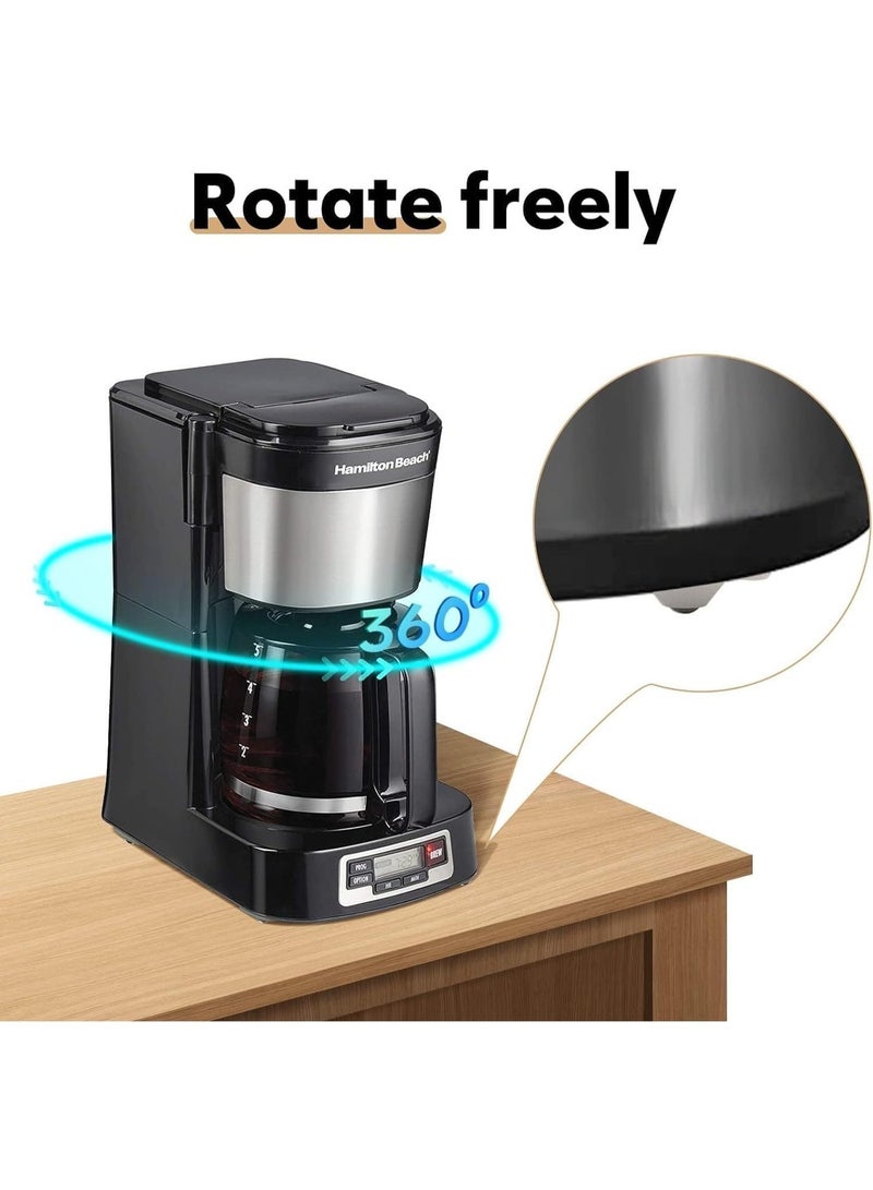 ChicAbode 8PCS ميني عجلات العجلات اللاصقة الذاتية، 360 درجة الدوار البكرات اللاصقة لأجهزة المطبخ، سلالات، صناديق - الثقيلة الفولاذ المقاوم للصدأ الكرة العجلات، لا الحفر، الأبيض - Image 4