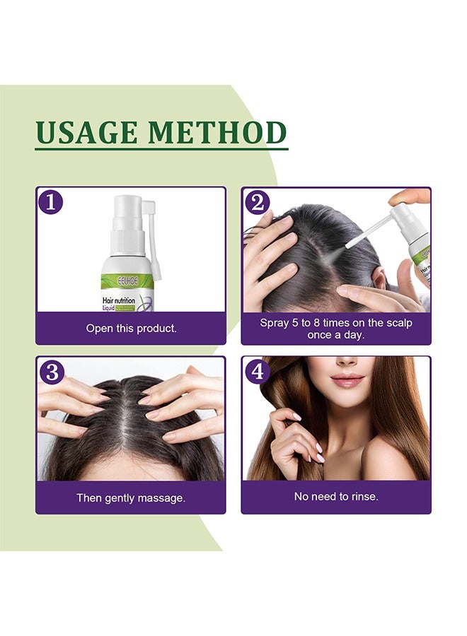 OUHOE Hair Nutriton Liquid- Reduces Hair Loss Spray ,Fuller And Thicker For Hair 50ml - Image 5