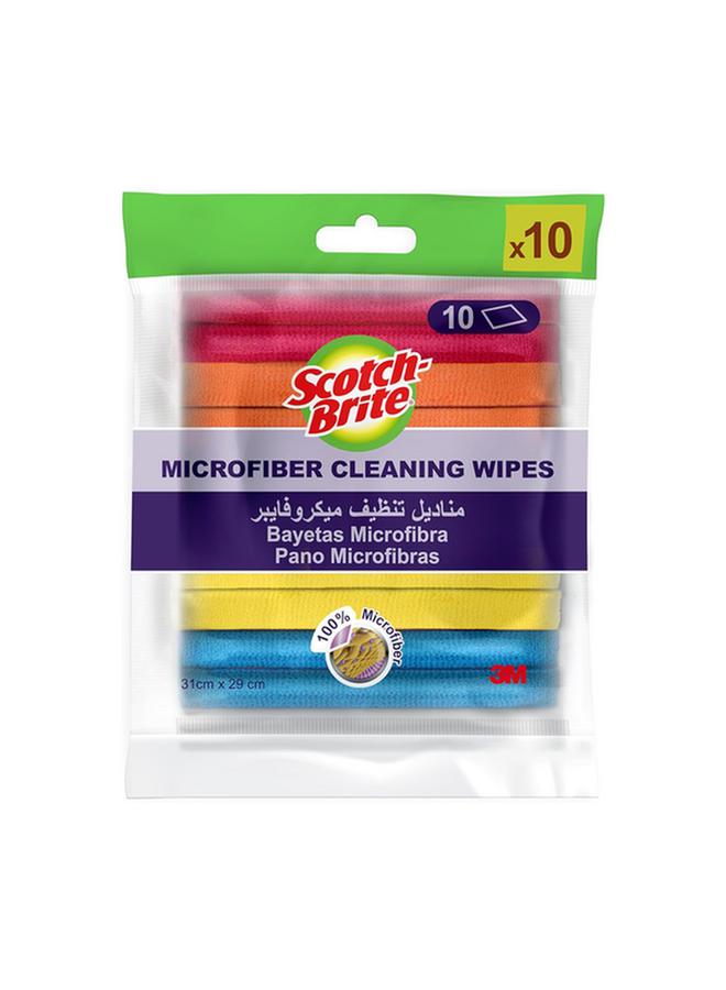 Scotch Brite 10-Piece General Purpose Microfiber Cloth Set Multicolor UU012378046