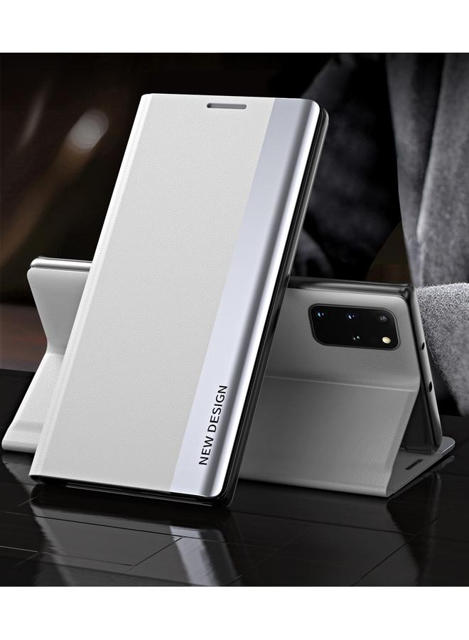 اس-توب جراب لهاتف Samsung Galaxy S20 FE، جراب جلدي أفقي فائق النحافة مزود بمغناطيس مطلي جانبيًا مع حامل - Image 1