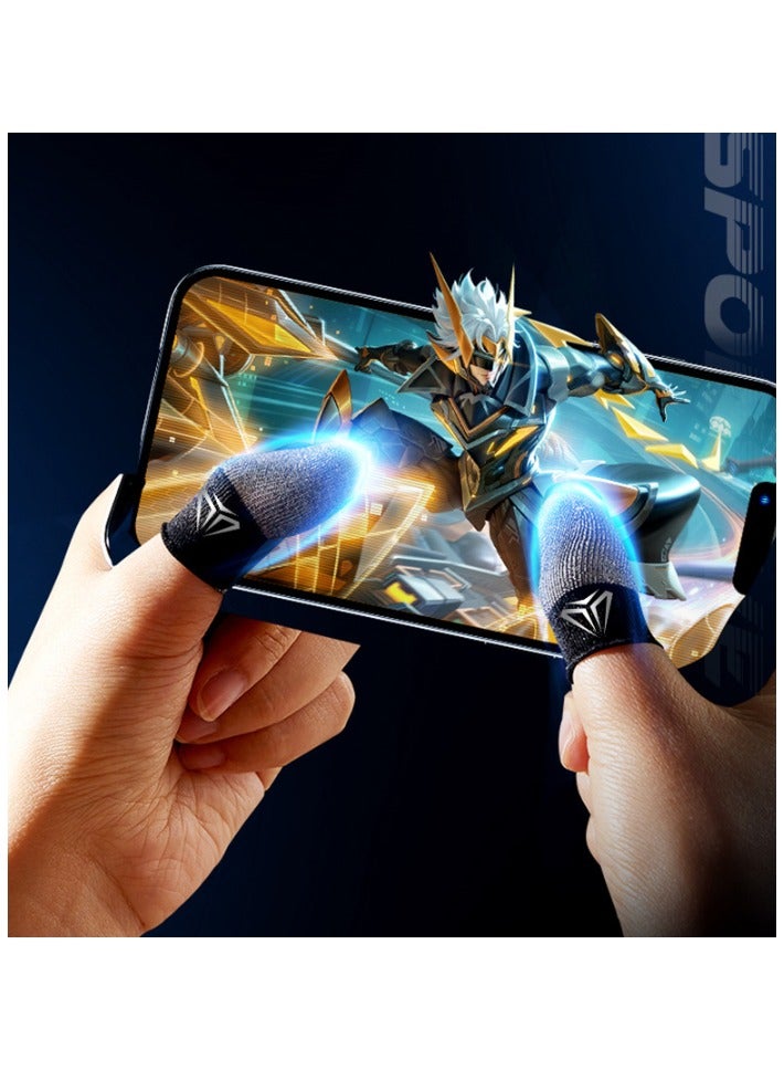 5 Pairs Mobile Game Controller Finger Sleeve Sets, Anti-Sweat Breathable, Full Touch Screen Joysticks Finger - Image 2