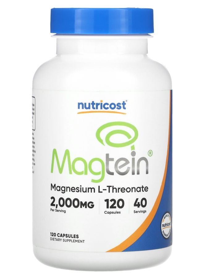 Nutricost Magtein 2000 mg 120 Capsules (666 mg per Capsule)