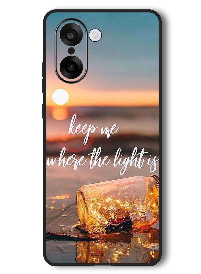 Theodor Case Compatible with OnePlus Nord CE 5 6.77 Inch Protection Shockproof Bumper Cover Keep Me Where The Light - Image 1