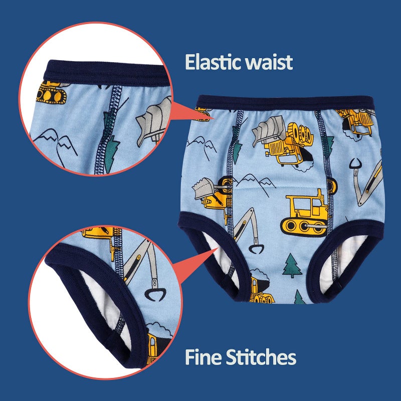 MooMoo Baby Cotton Training Pants Strong Absorbent Toddler Potty Training Underwear for Baby Boy 3T - Image 5