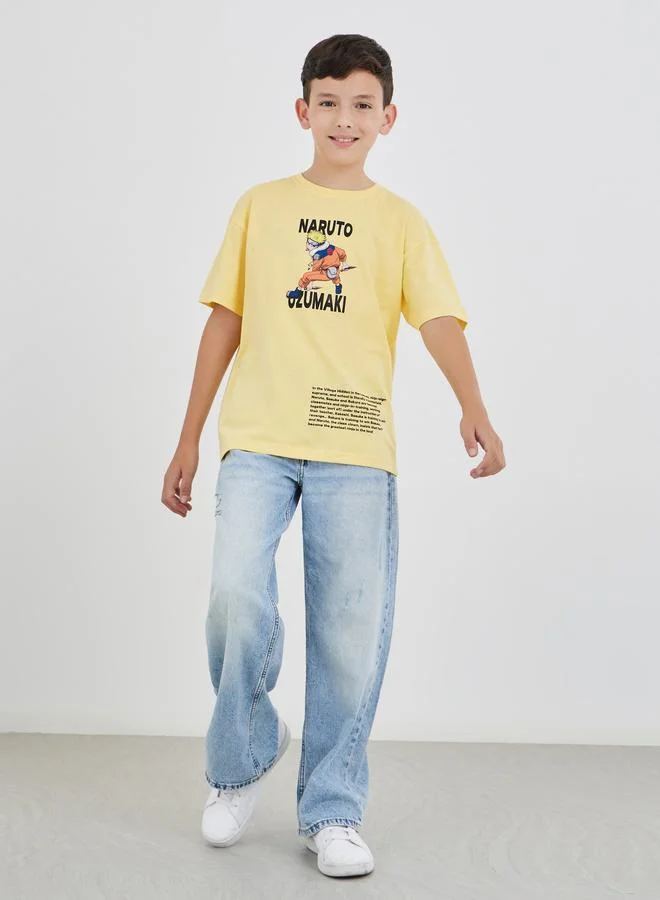 Styli Styli Graphic Print Short Sleeve T-Shirt