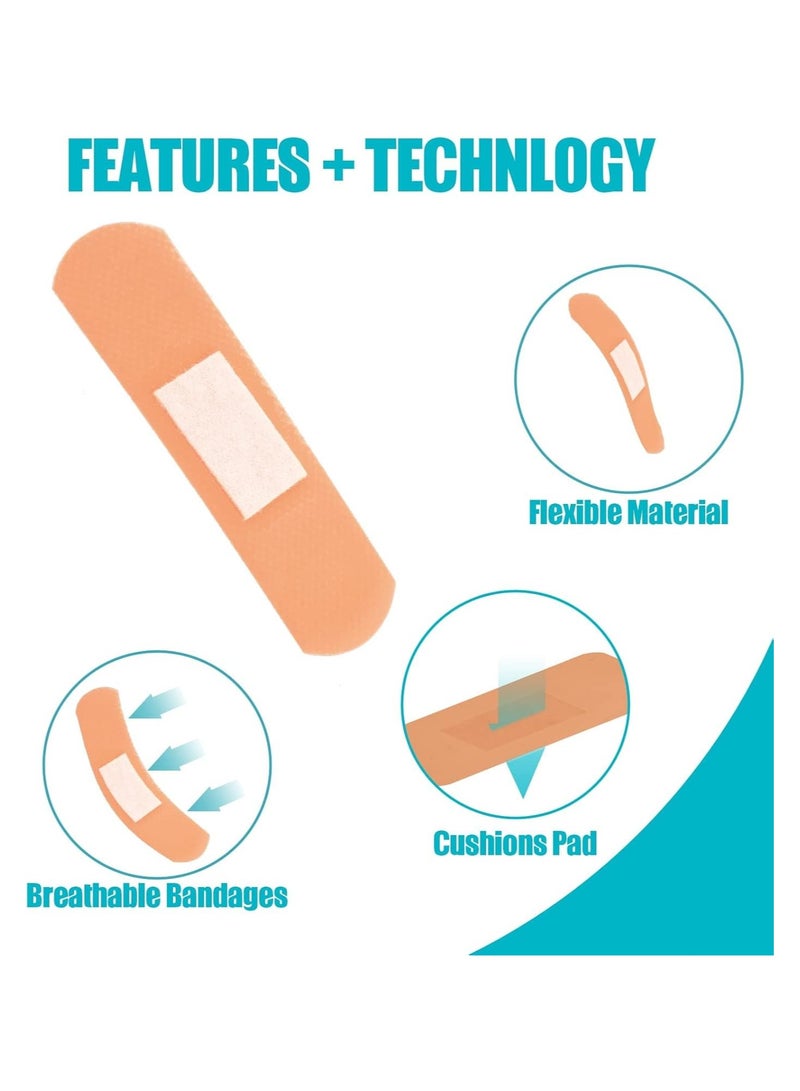 general 160 pieces of various bandages pack various sizes fingertip bandages waterproof bandages breathable adhesive bandages bulk first aid wound care scratch blisters - Image 4