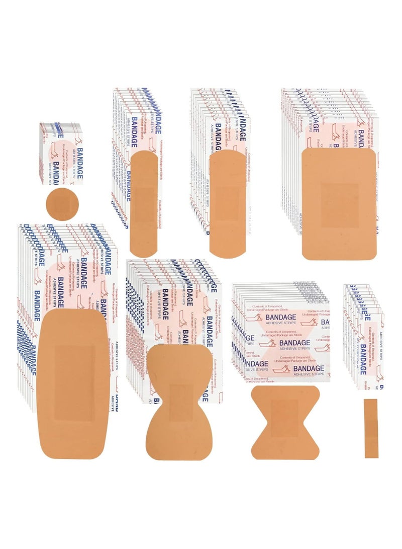 general 160 pieces of various bandages pack various sizes fingertip bandages waterproof bandages breathable adhesive bandages bulk first aid wound care scratch blisters - Image 1