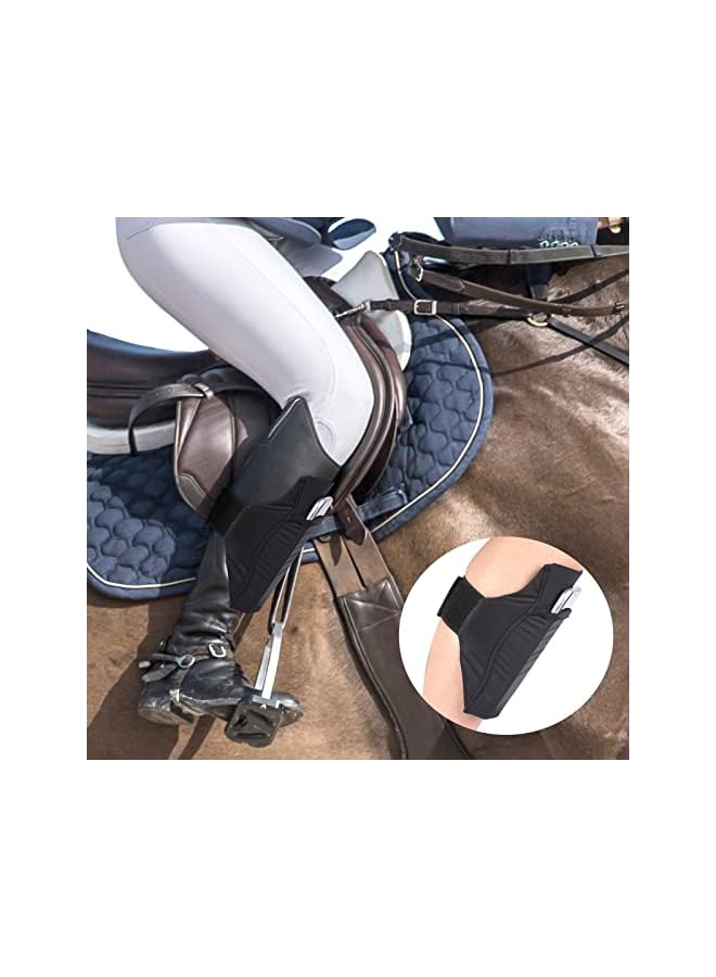 Green Tiger 2 Packs Cell Phone Leg Straps Leg Phone Holder Arm Smartphone Band Non Slip Ankle Wallet Calf Leg Phone Straps Adjustable Arm Pouch for Women Men Running Hiking Equestrian Motorcycle, Black - Image 4