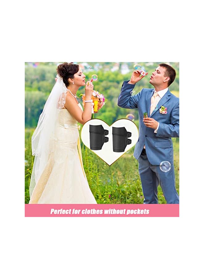 Green Tiger 2 Packs Cell Phone Leg Straps Leg Phone Holder Arm Smartphone Band Non Slip Ankle Wallet Calf Leg Phone Straps Adjustable Arm Pouch for Women Men Running Hiking Equestrian Motorcycle, Black - Image 5