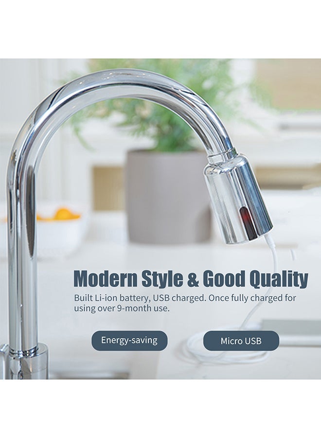 NIBEMINENT Motion Sensor Faucet Sprayer Head Silver/Black 13.3X5.7X10.3centimeter - Image 4