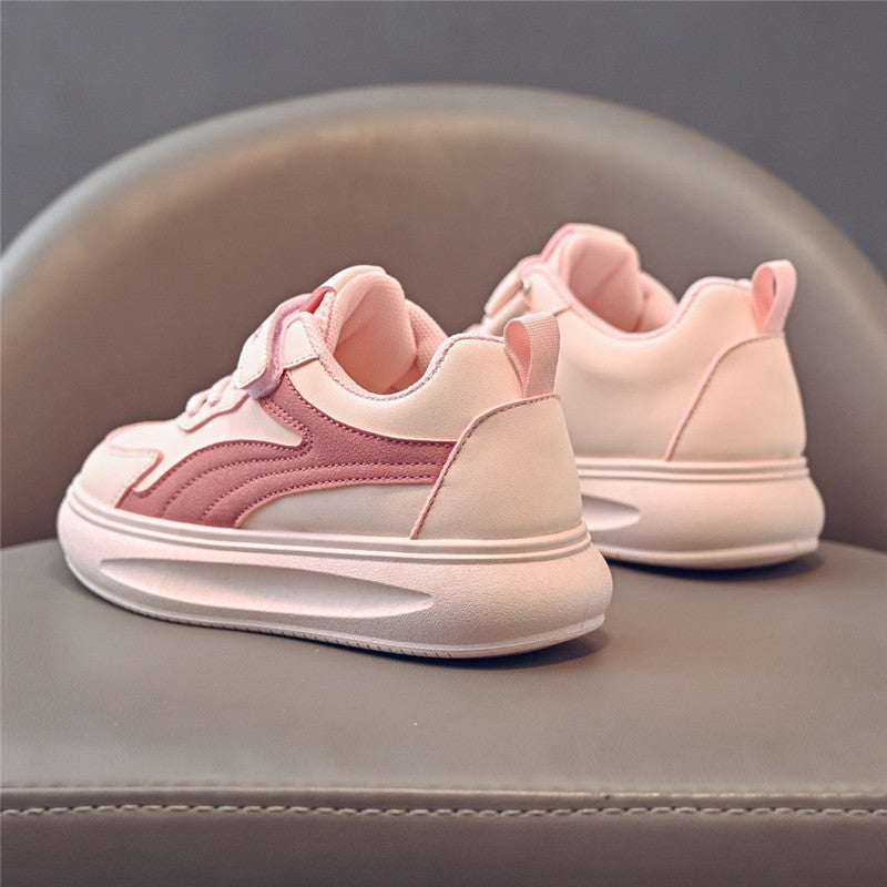 Yellow Duck New Waterproof Children'S Board Shoes Student'S Lightweight Leather Flat Shoes Boys And Girls Non-Slip Casual Children'S Shoes - Image 5