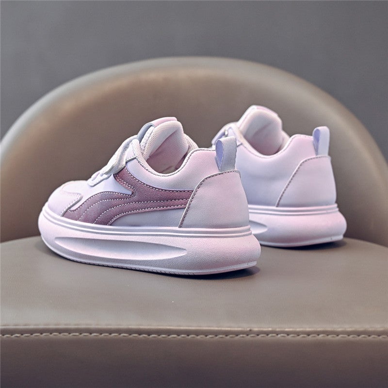 Yellow Duck New Waterproof Children'S Board Shoes Student'S Lightweight Leather Flat Shoes Boys And Girls Non-Slip Casual Children'S Shoes - Image 4
