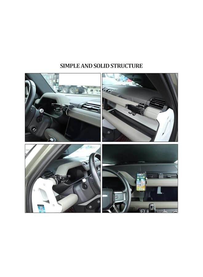 Green Tiger Phone Mount Fit for Land Rover Defender 110 90 2020-2022 Car Center Console Mobile Phone Holder Land Rover Defender Special Mobile Phone Holder Decorative Accessories - Image 2