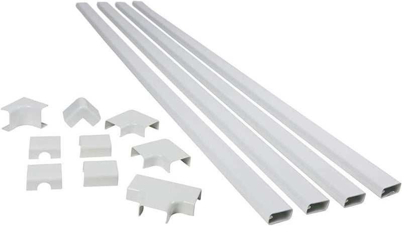 WIREMOLD Legrand Cable Management Kit, CordMate II, Cord Organizer and Hider, Cord Cover, Concealer, and Protector for Wall, Medium Capacity, CMK50 - Image 1