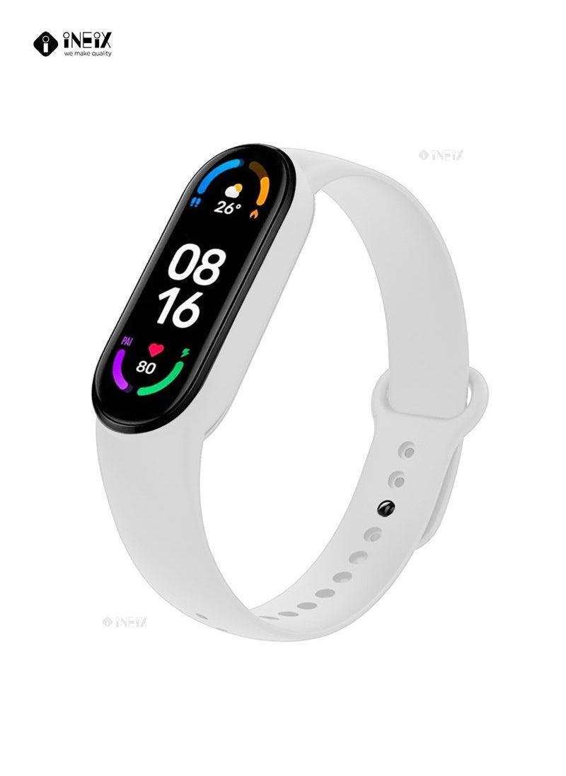 INEIX Soft Silicone Replacement Strap For Xiaomi Mi Band 6  - Image 2