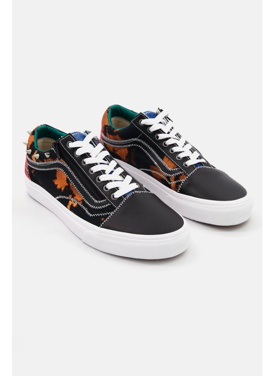 VANS - Women Old Skool Zip Tartan Daze Lace Up Skate Shoes, Black Combo - Image 1