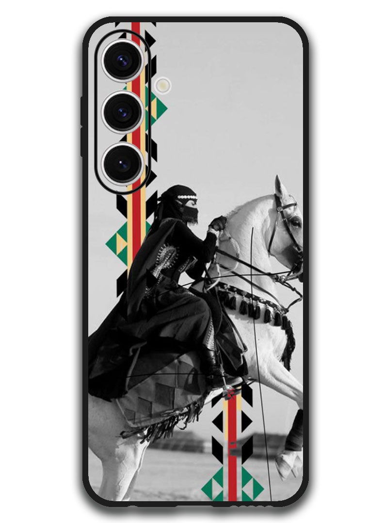 Theodor Protective Case Anti Scratch Shock Proof Bumper Cover For Samsung Galaxy S24 FE Horse riding - Image 1