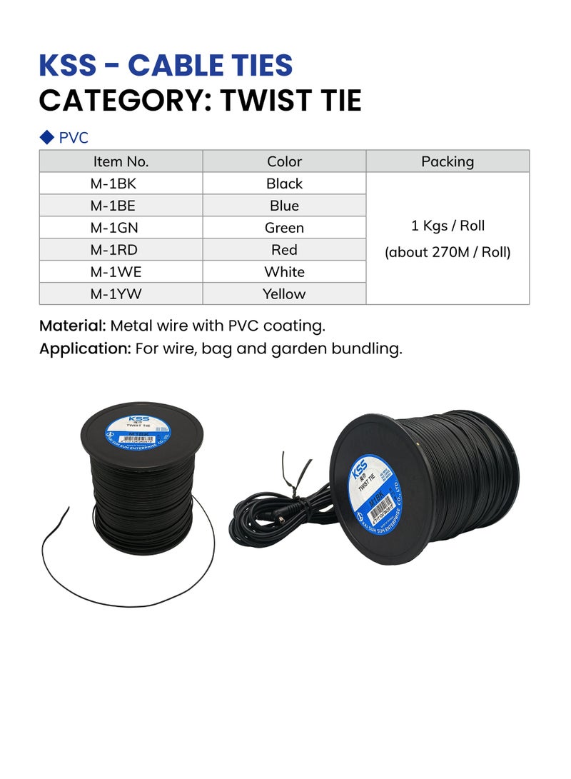 KSS Twist Cable Ties, UL Approved, Economical Cable Management Solution, Perfect for Organizing Wires and Cables, Easy to Use Twist Mechanism. - Image 3