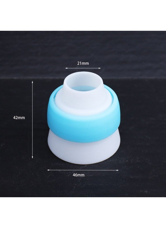 Generic - Russian Decorating Nozzle Converter Plastic Single Hole/three Hole Converting Head Nozzle Converter Baking Tool-Specifications:Single Hole Converter-Color:Random Color - Image 1