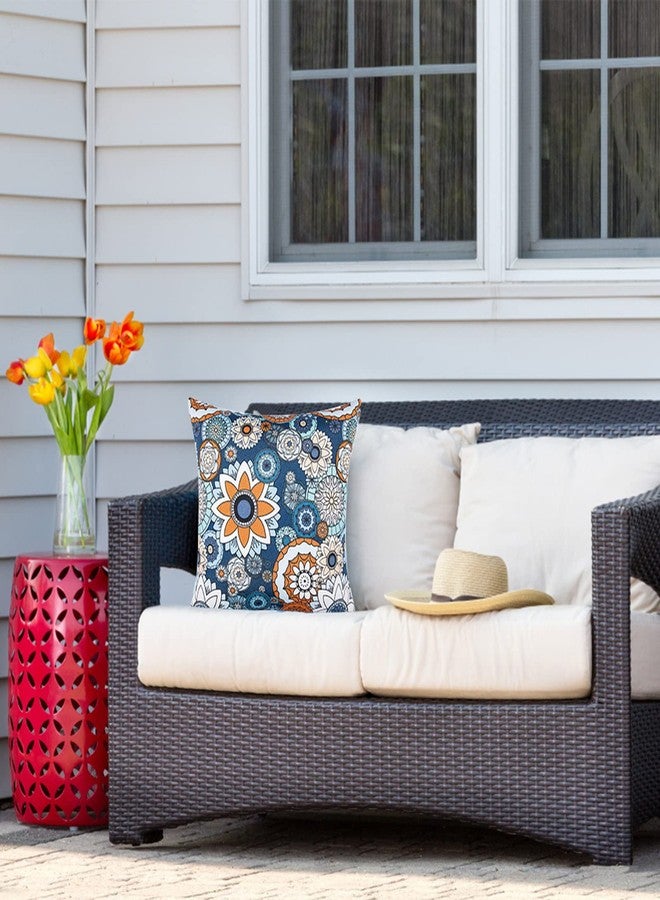 JMGBird Outdoor Throw Pillows Waterproof Set of 2 Patio Pillows 18×18 Inch Decorative Pillow for Bed, Couch, Sofa and Patio Furniture - Image 2
