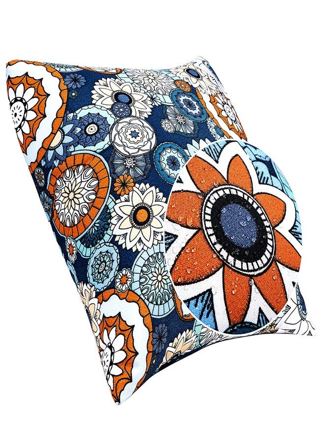 JMGBird Outdoor Throw Pillows Waterproof Set of 2 Patio Pillows 18×18 Inch Decorative Pillow for Bed, Couch, Sofa and Patio Furniture - Image 3