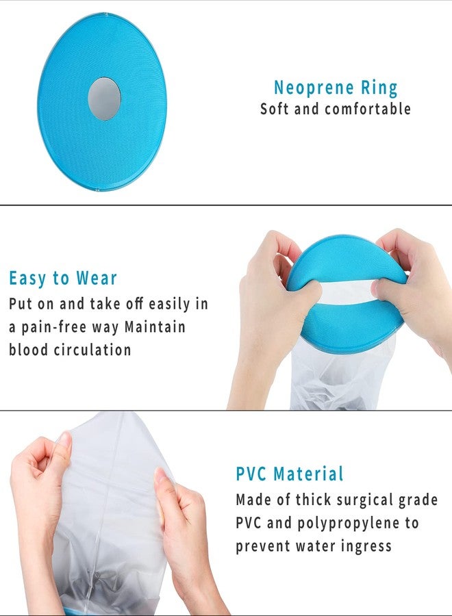 SUPERNIGHT Waterproof Arm Cast Cover for Shower Child, Arm Cast Protector for Bathe, Watertight Cast Bandage Protector for Arm, Wrist and Hand Wounds (Large) - Image 5