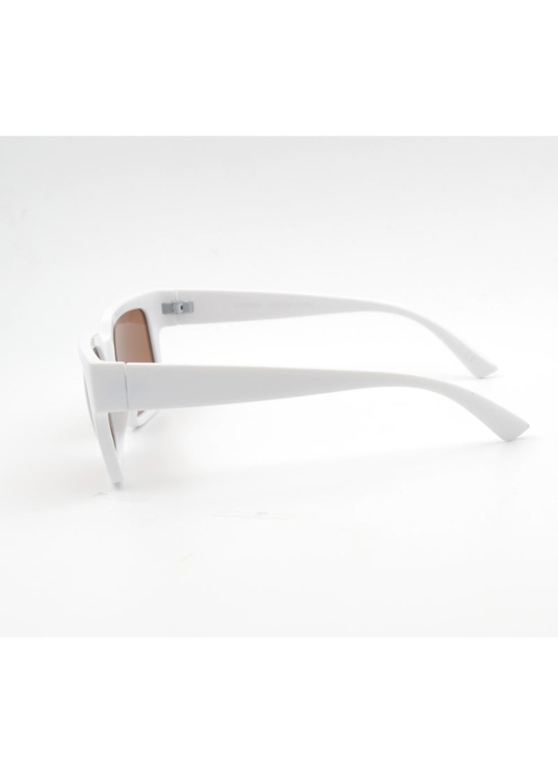 MADEYES نظارات شمسية للرجال حماية من الأشعة فوق البنفسجية EE23P191-3 - بيضاء - Image 3