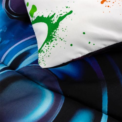 NTBED Game Console Comforter Set for Boys Girls Kids Space Universe Gaming Geometric Lightweight Microfiber Gamer Bedding Sets (Multi, Twin 5Pcs) - Image 4