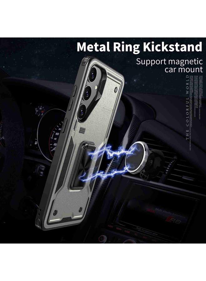 erorex Case For Samsung Galaxy S25 Ultra 5G Ring Holder PC Hybrid TPU Phone Case - Image 2