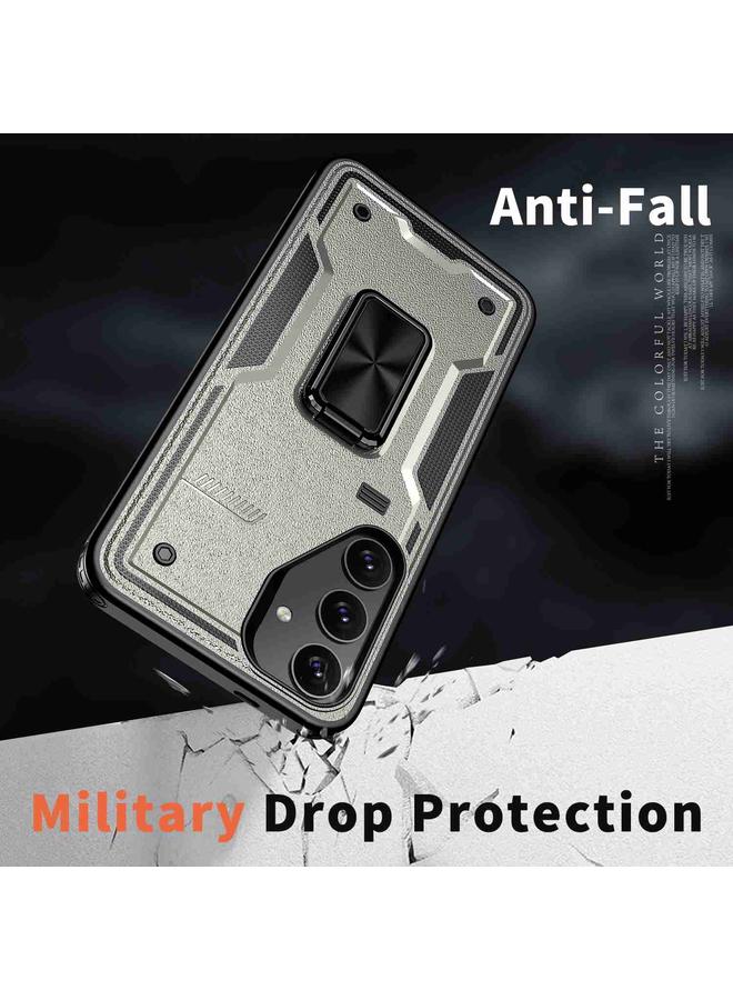 erorex Case For Samsung Galaxy S25 Ultra 5G Ring Holder PC Hybrid TPU Phone Case - Image 3