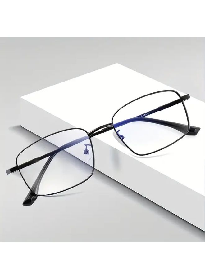 FYTOO Ultra Light Titanium Reading Glasses Black Frame Unisex Office Travel Y8005H - Image 1