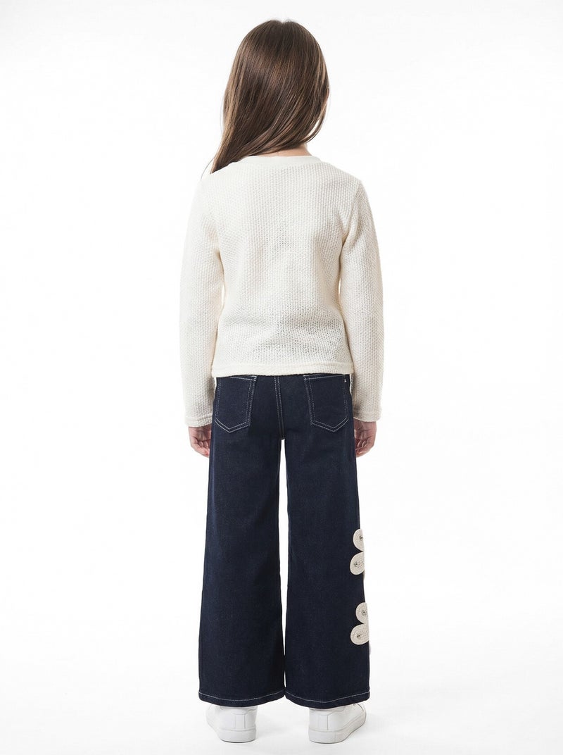 Hamada Tex Girls' three-piece set with scarf, for ages 7 to 14 years, sizes 3907 to 4907 - Image 5