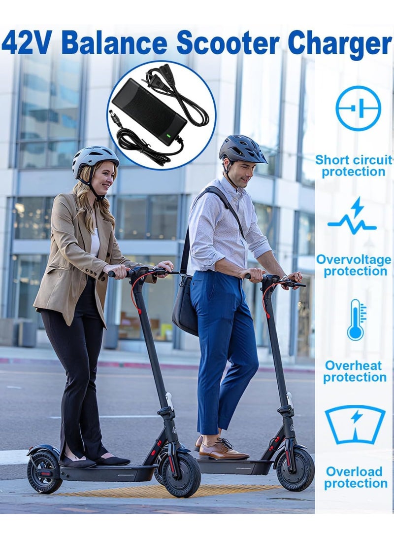 Electric Scooter Charger for Xiaomi M365, 42V 2A Scooter Charger with 4 Connectors Universal 36V Battery Adapter with LED Indicator for Xiaomi M365 Ninebot ES1 ES2 ES3 ES4 E22 E25 - Image 3