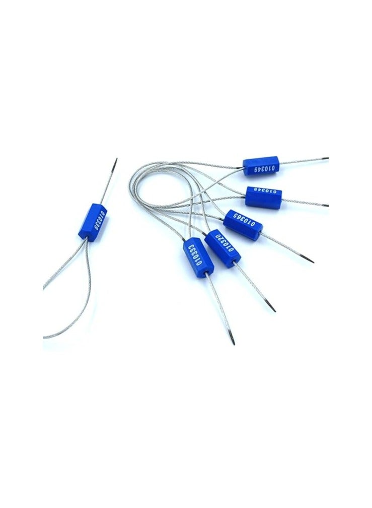 Chiloskit 10-Pack Tamper Proof Numbered Steel Security Cable Plugs (Blue) - Image 2