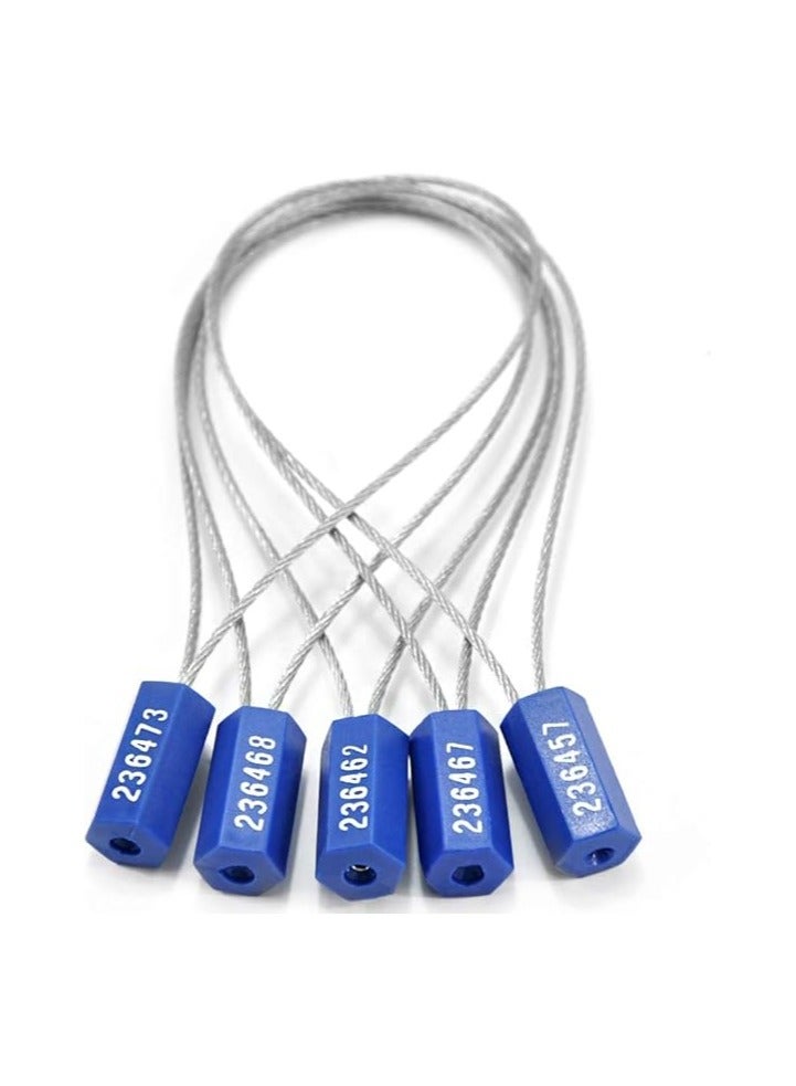 Chiloskit 10-Pack Tamper Proof Numbered Steel Security Cable Plugs (Blue) - Image 3