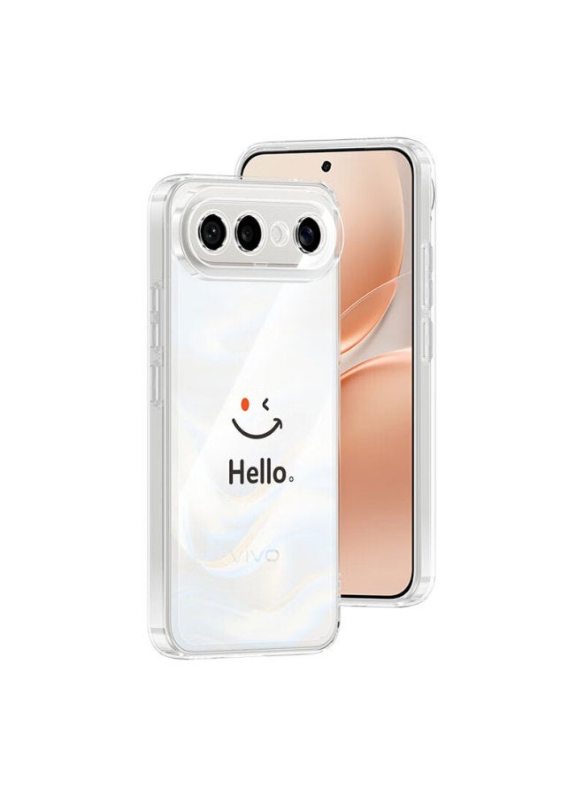 Purecolor غطاء حماية شفاف رقيق كامل التغطية مضاد للصدمات لجهاز Vivo S50 Pro - ابتسم - Image 2
